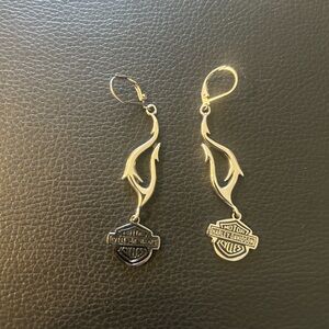 Harley-Davidson Silver Earrings